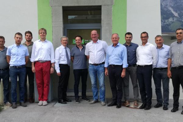 Die Südtiroler Delegation bei Gemüseland Tirol