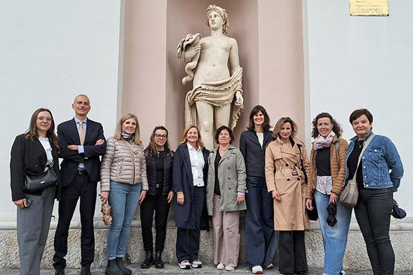 da sinistra Sperandio Filippi Devilli Balzamà Marinelli Califano Kaser Andolfatto Moeltner Falser