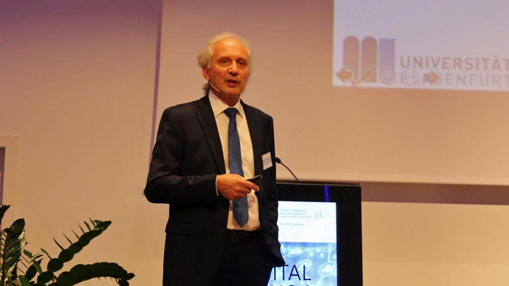 Künstliche Intelligenz war das Schwerpunktthema der Präsentation von Professor Gerhard Friedrich von der Universität Klagenfurt.