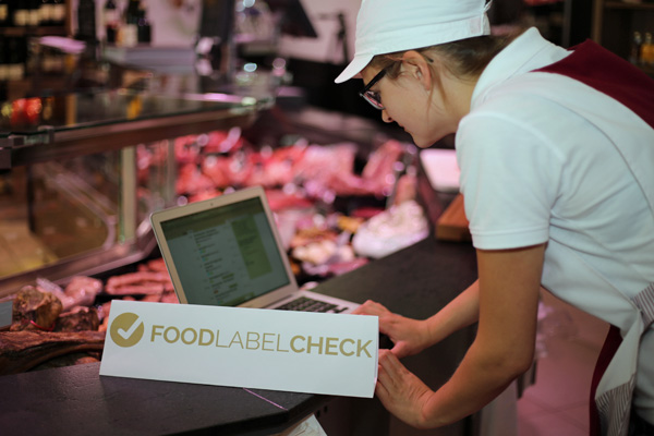 Lebensmitteletiketten generieren mit Food Label Check